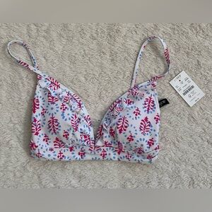 J. Crew ruffle french bikini top NWT